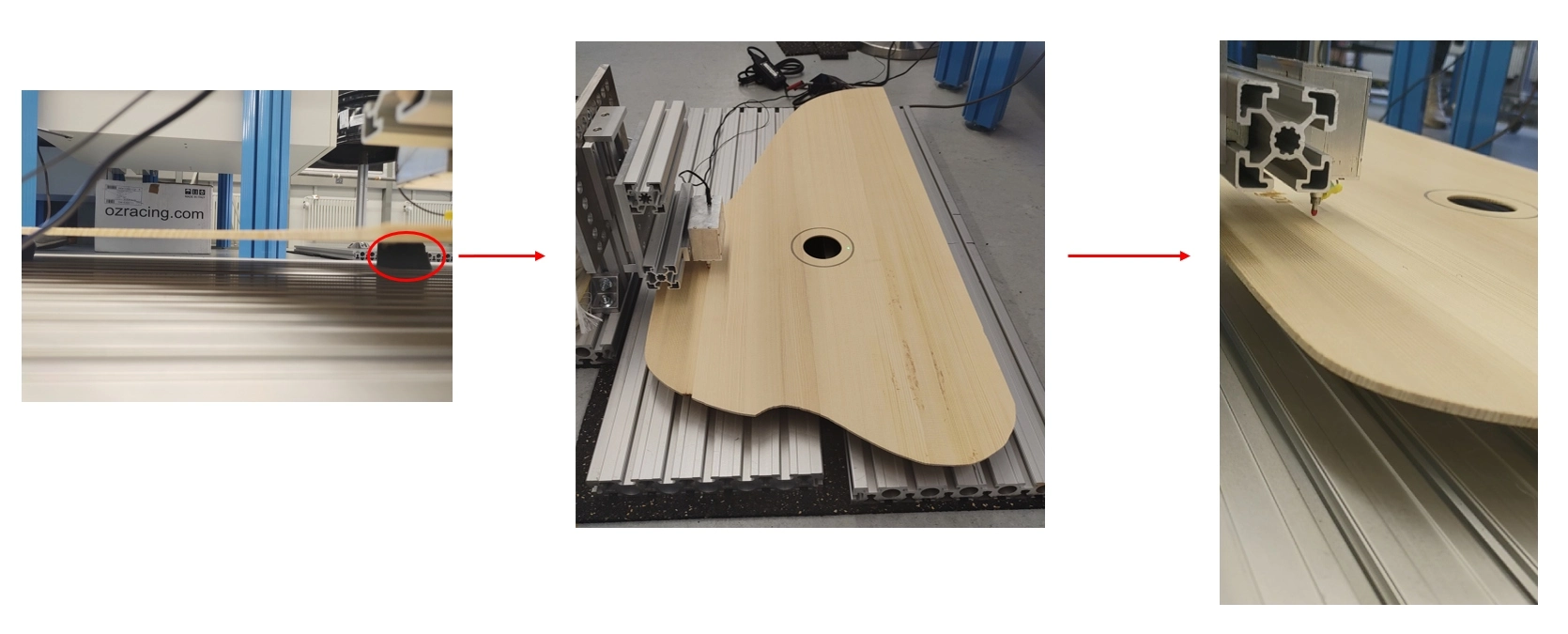 LDV measurement setup on the kantele top plate